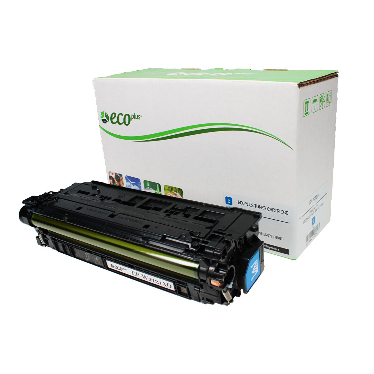 Renewable Replacement For HP 212A (W2121A) Cyan, Toner Cartridge, 4.5K Yield
