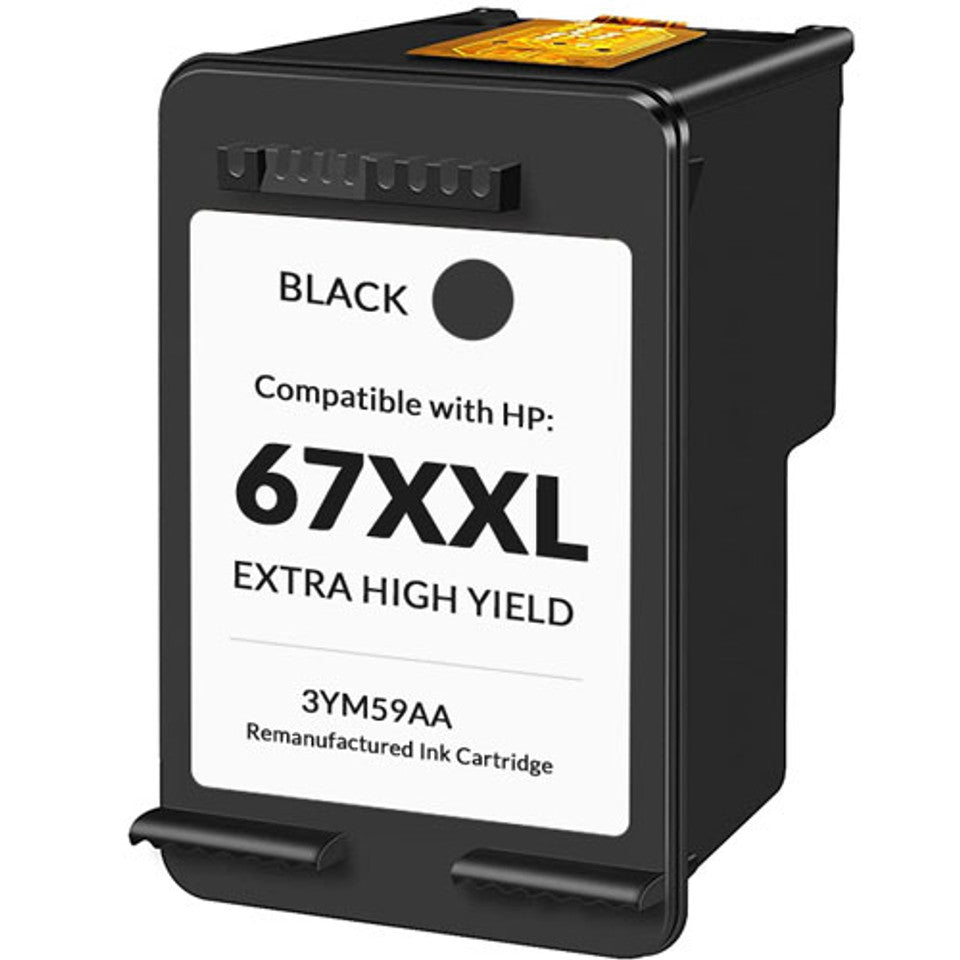 Renewable Replacement For HP 67XXL (3YM59AN) Black, Ink Cartridge, Extra High Yield