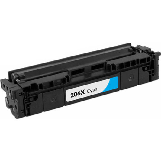 Renewable Replacement For HP 206X (W2111X) Toner Cartridge, Cyan, 2.45K High Yield