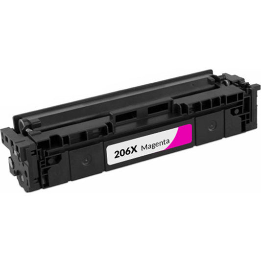 Renewable Replacement For HP 206X (W2113X) Toner Cartridge, Magenta, 2.45K High Yield