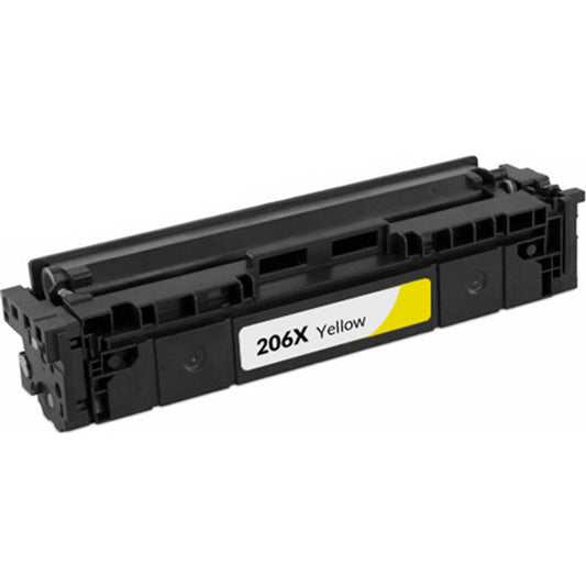 Renewable Replacement For HP 206X (W2112X) Toner Cartridge, Yellow, 2.45K High Yield