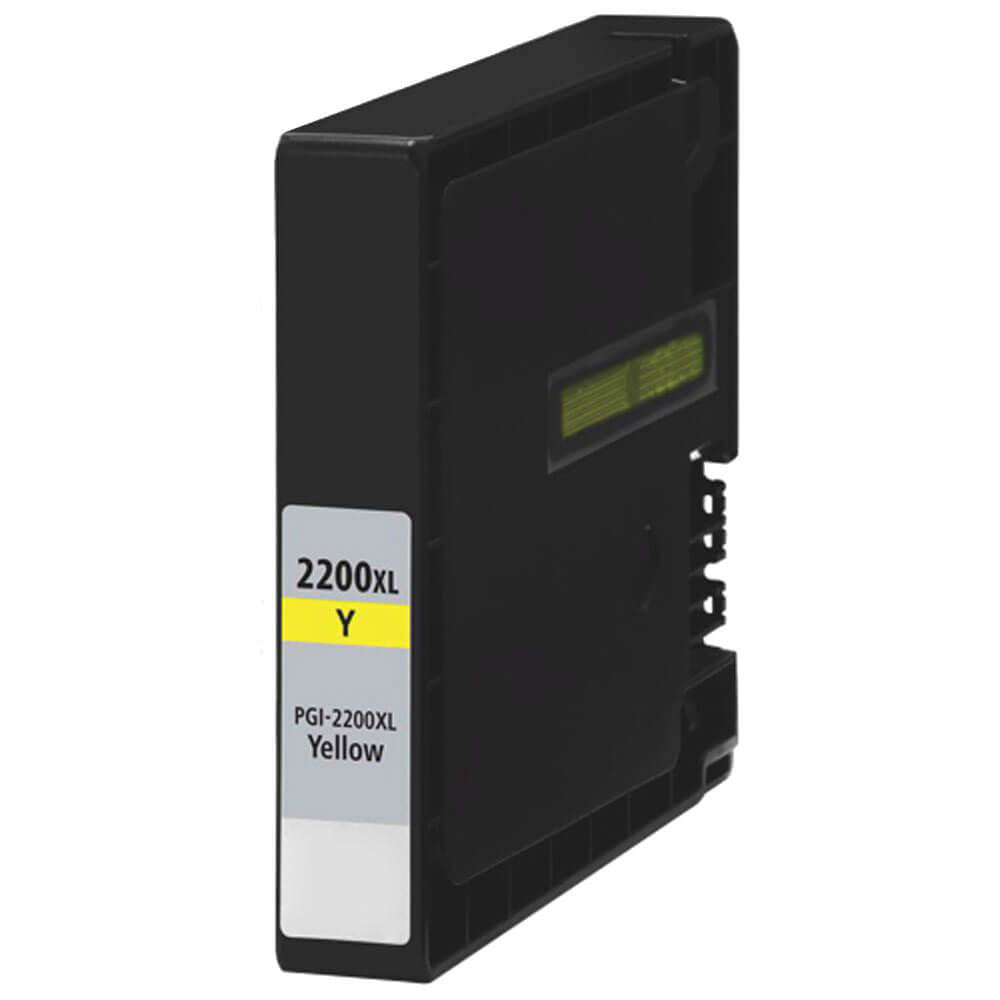 Renewable Replacement For Canon PGI-2200XL (9270B001) Yellow, Ink Cartridge, High Yield