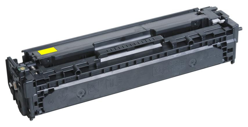 Renewable Replacement For HP 125A (CB542A) Yellow, Toner Cartridge, 1.4K Yield