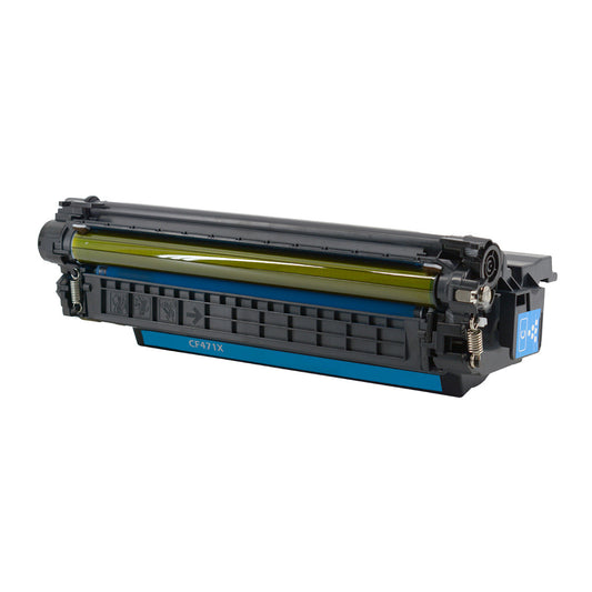 Renewable Replacement For HP 657X (CF471X) Cyan, Toner Cartridge, 23K High Yield