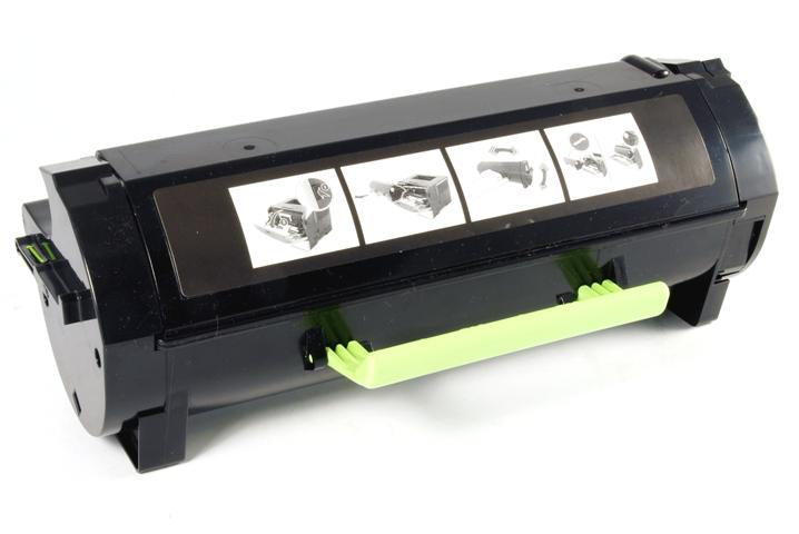 Renewable Replacement For Lexmark 601H (60F1H00) Black, Toner Cartridge, 10K High Yield