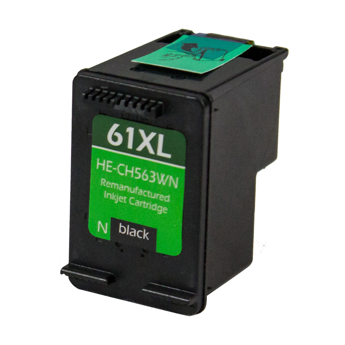 Renewable Replacement For HP 61XL (CH563WN) Black, Ink Cartridge, High Yield