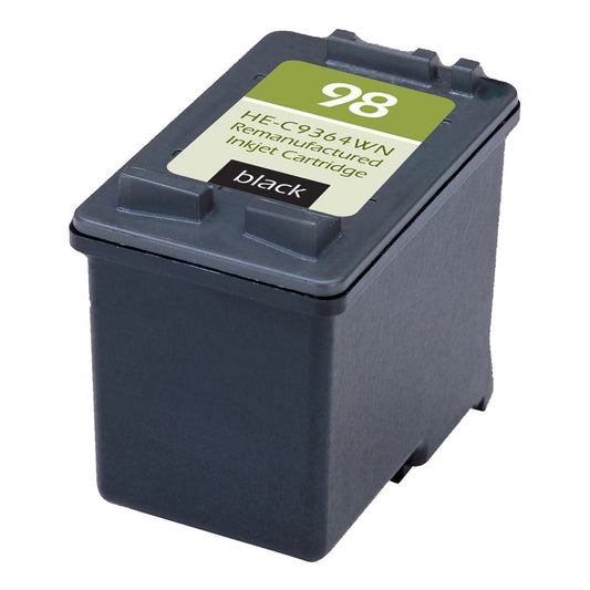 Renewable Replacement For HP 98 (C9364WN) Black, Ink Cartridge
