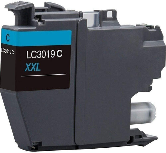 Renewable Replacement For Brother LC3019 Cyan, Ink Cartridge, Super High Yield