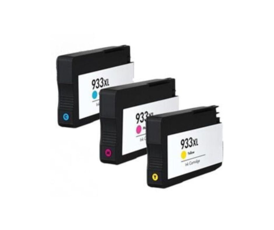 Renewable Replacement For HP 933XL (F6U05BN) Cyan, Magenta, Yellow, Ink Cartridge, High Yield * 3 pack*