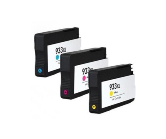 Renewable Replacement For HP 933XL (F6U05BN) Cyan, Magenta, Yellow, Ink Cartridge, High Yield * 3 pack*