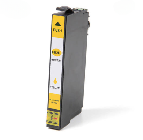 Renewable Replacement For Epson 802XL (T802XL420) Ink Cartridge, Yellow, 1.9K Ultra High Yield