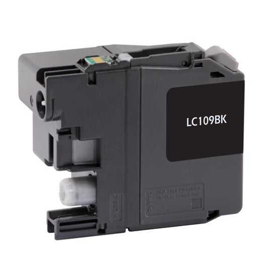 Renewable Replacement For Brother LC109XLBK Black, Ink Cartridge, 2.4K High Yield