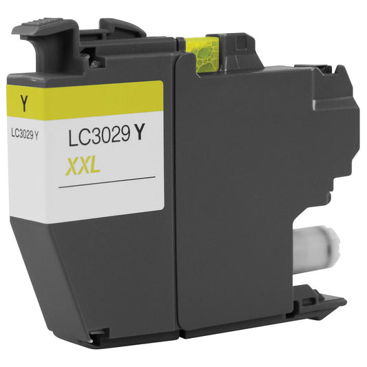 Renewable Replacement For Brother LC3029 Yellow, Ink Cartridge, Super High Yield