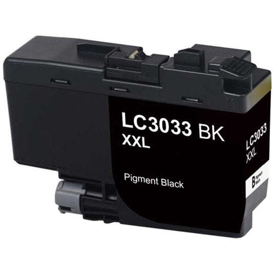 Renewable Replacement For Brother LC3033BK Black, Ink Cartridge, Super High Yield