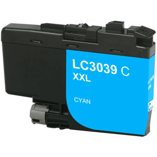 Renewable Replacement For Brother LC3039C Cyan, Ink Cartridge, Ultra High Yield