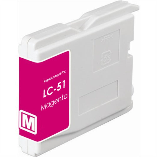 Renewable Replacement For Brother LC51 Magenta, Ink Cartridge