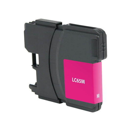 Renewable Replacement For Brother LC65 Magenta, Ink Cartridge, High Yield