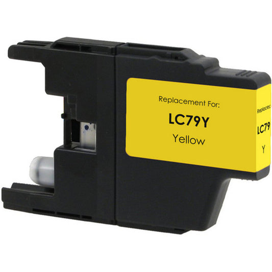 Renewable Replacement For Brother LC79 Yellow, Ink Cartridge, Extra High Yield