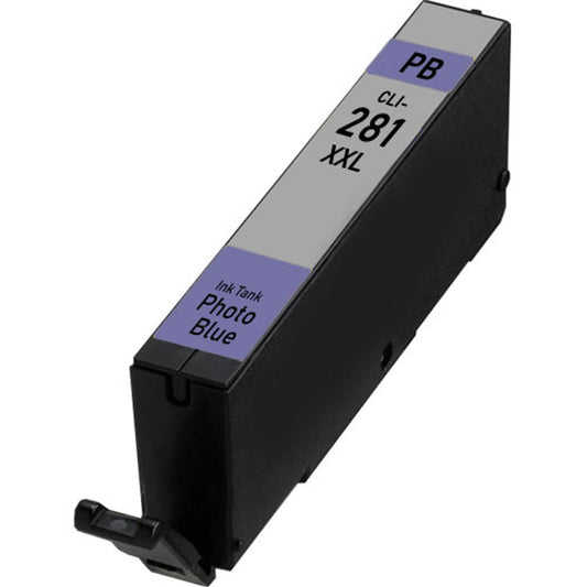 Renewable Replacement For Canon CLI-281XXL (1984C001) Photo Blue, Ink Cartridge, Super High Yield