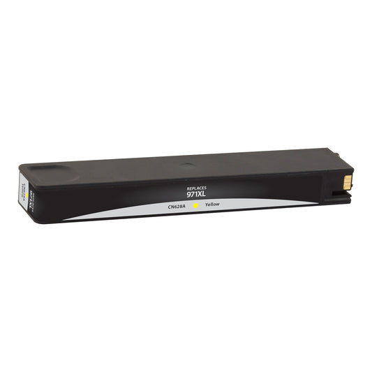 Renewable Replacement For HP 971XL (CN628AM) Yellow, Ink Cartridge-New Chip, High Yield