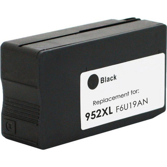 Renewable Replacement For HP 952XL (F6U19AN) Black, Ink Cartridge-New Chip, High Yield