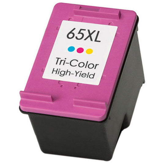 Renewable Replacement For HP 65XL (N9K03AN) Color, Ink Cartridge, High Yield