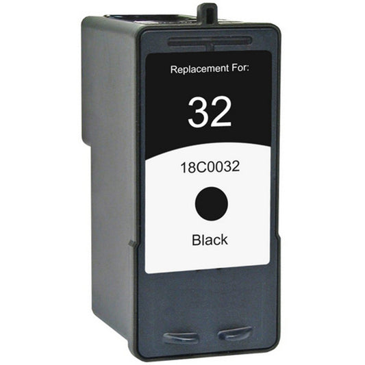 Renewable Replacement For Lexmark 32 (18C0032) Black, Ink Cartridge