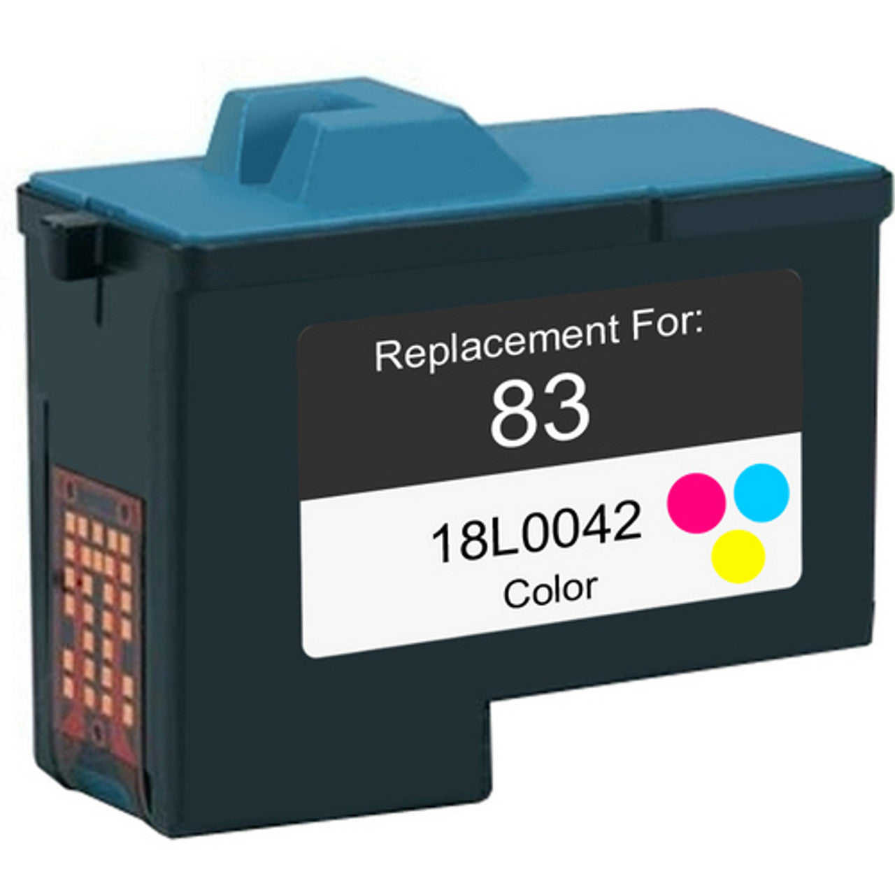 Renewable Replacement For Lexmark 83/Dell 7Y745 (18L0042) Color, Ink Cartridge