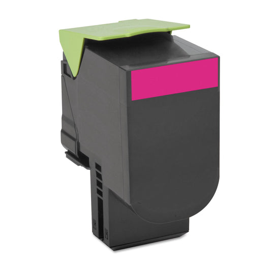 Renewable Replacement For Lexmark 801HM (80C1HM0) Magenta, Toner Cartridge, 3K High Yield